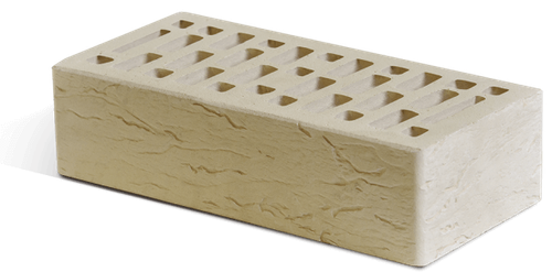 Кирпич лицевой Маркинский Бежевый, риф, 1NF