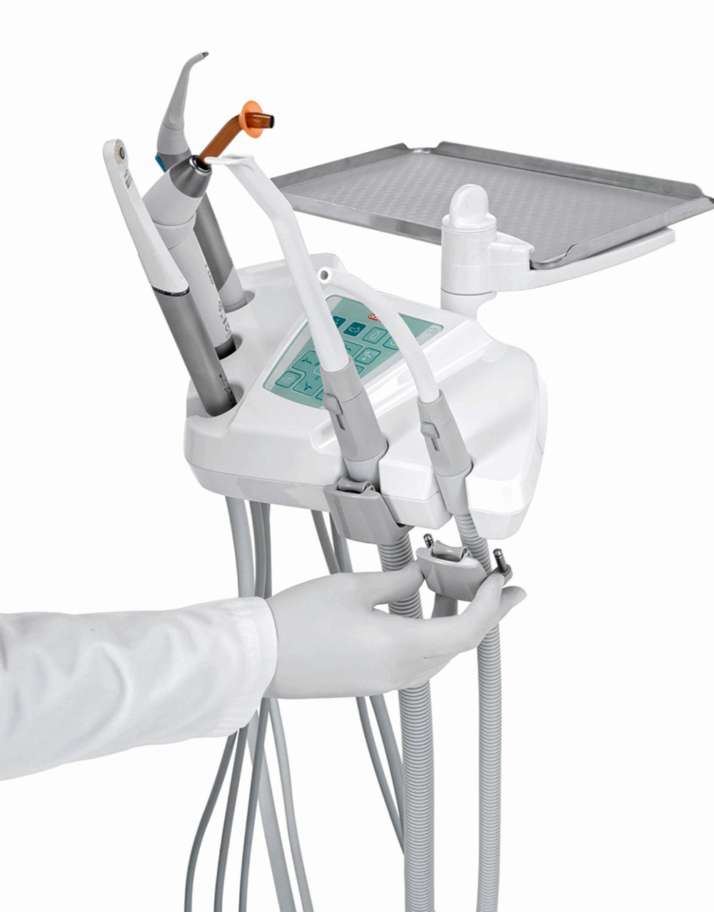 Стоматологическая установка Anthos A3 ( эл.мотор, 2 турб.,стул, светодиод светильник)