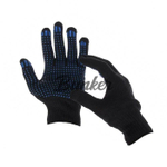 Перчатки х/б 4 нитки точка черные (пара)