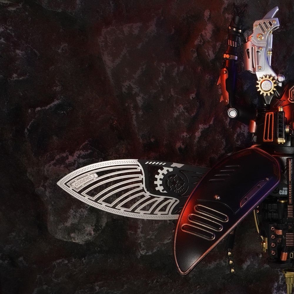 Настенные кварцевые часы с механический маятником "Романтическая нота" от ROKR - Деревянный конструктор, сборная механическая модель, 3D пазл