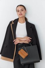 ШОППЕР КВАДРАТНЫЙ ЧЕРНЫЙ