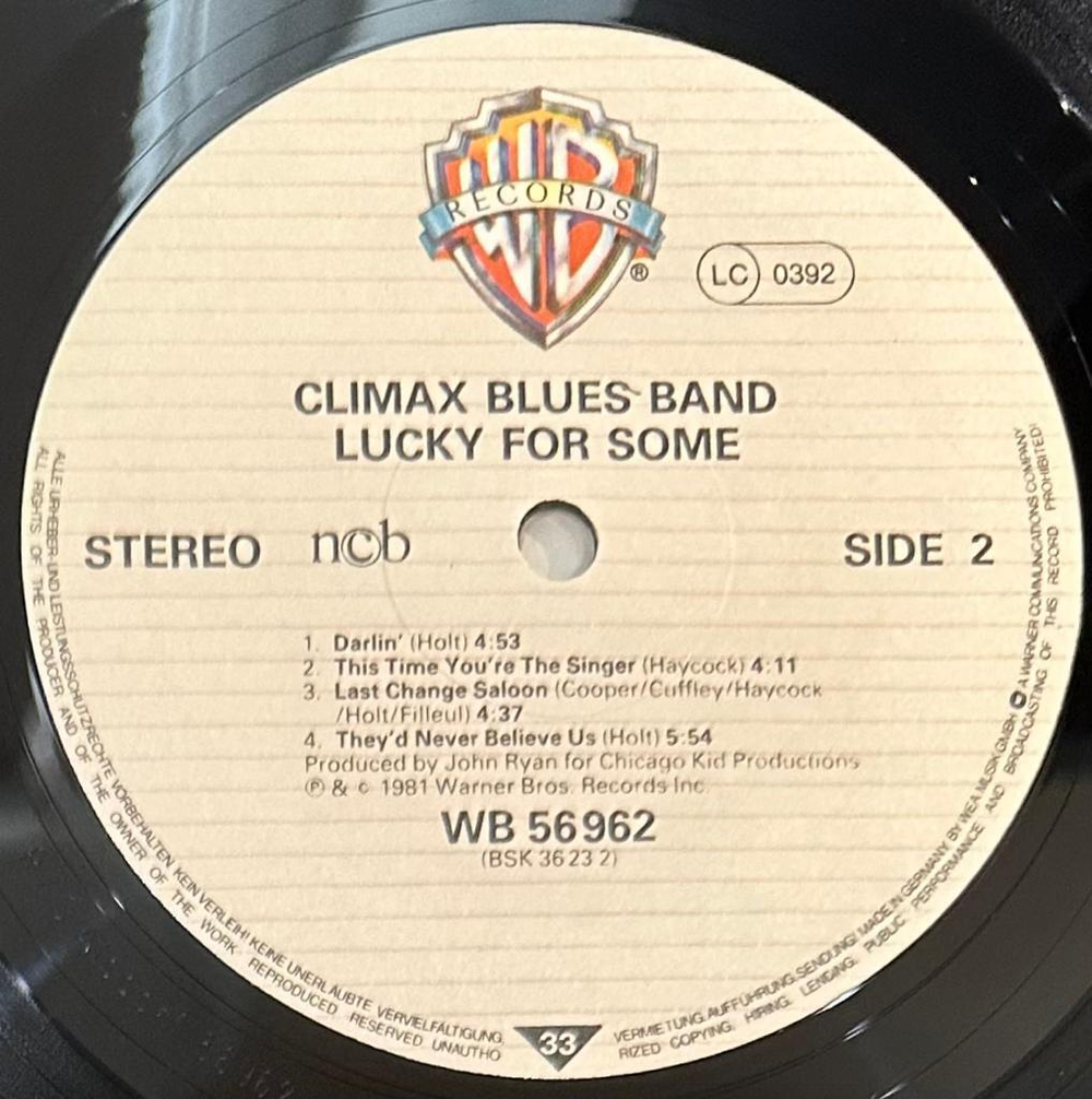 Climax Blues Band- Lucky For Some (Германия 1981г.)
