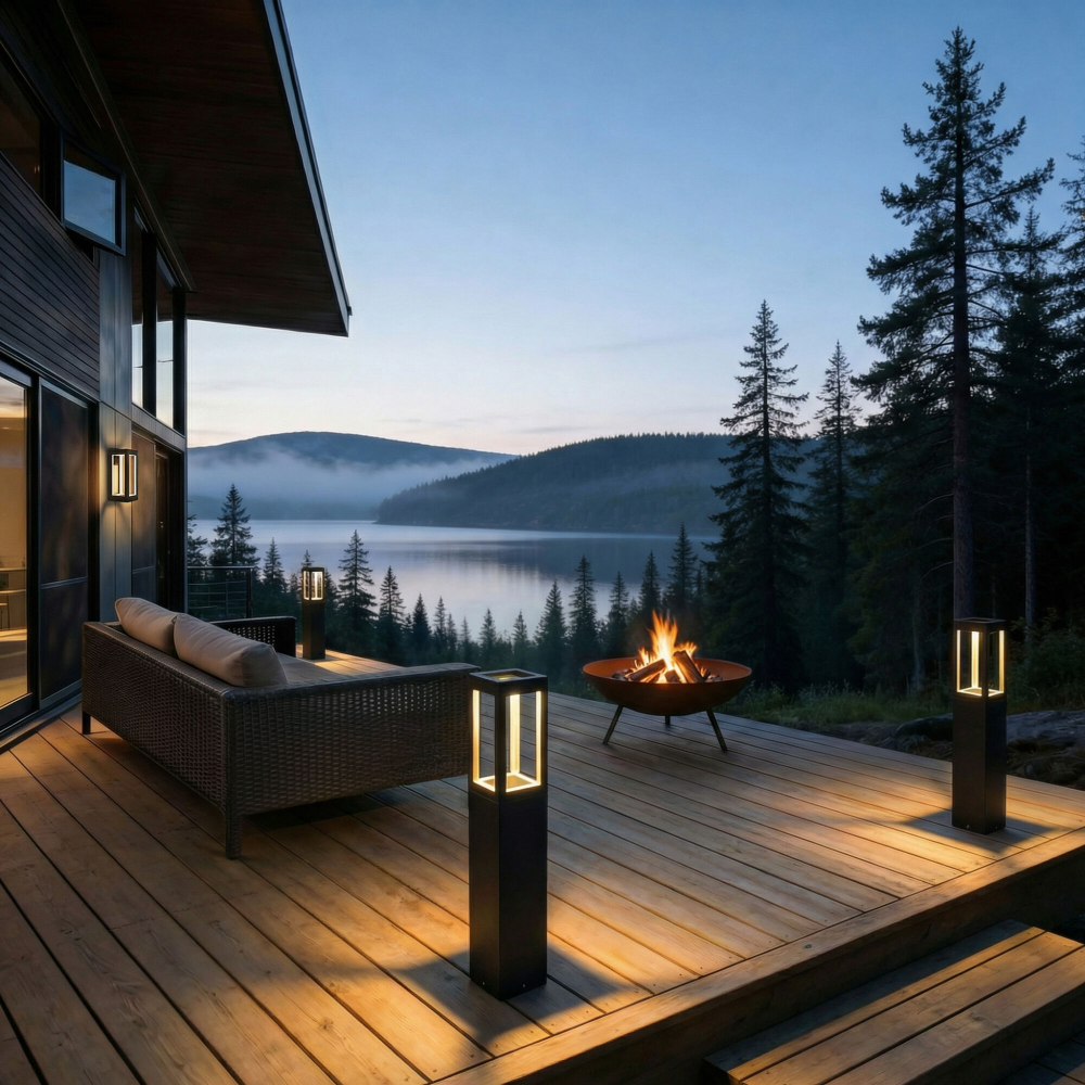 Ландшафтный светодиодный светильник  Frame 3000K чёрный 1529 TECHNO LED черный