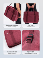 Сумка дорожная для ручной клади Стандарт плюс 55х40х20 Cherry