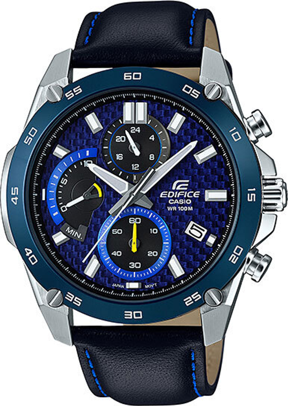 Японские наручные часы Casio Edifice EFR-557BL-2A с хронографом