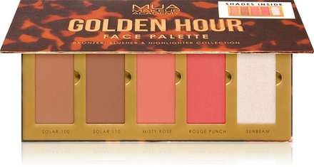 MUA Makeup Academy Golden Hour - Палетка пудры для контурирования лица, 15 g