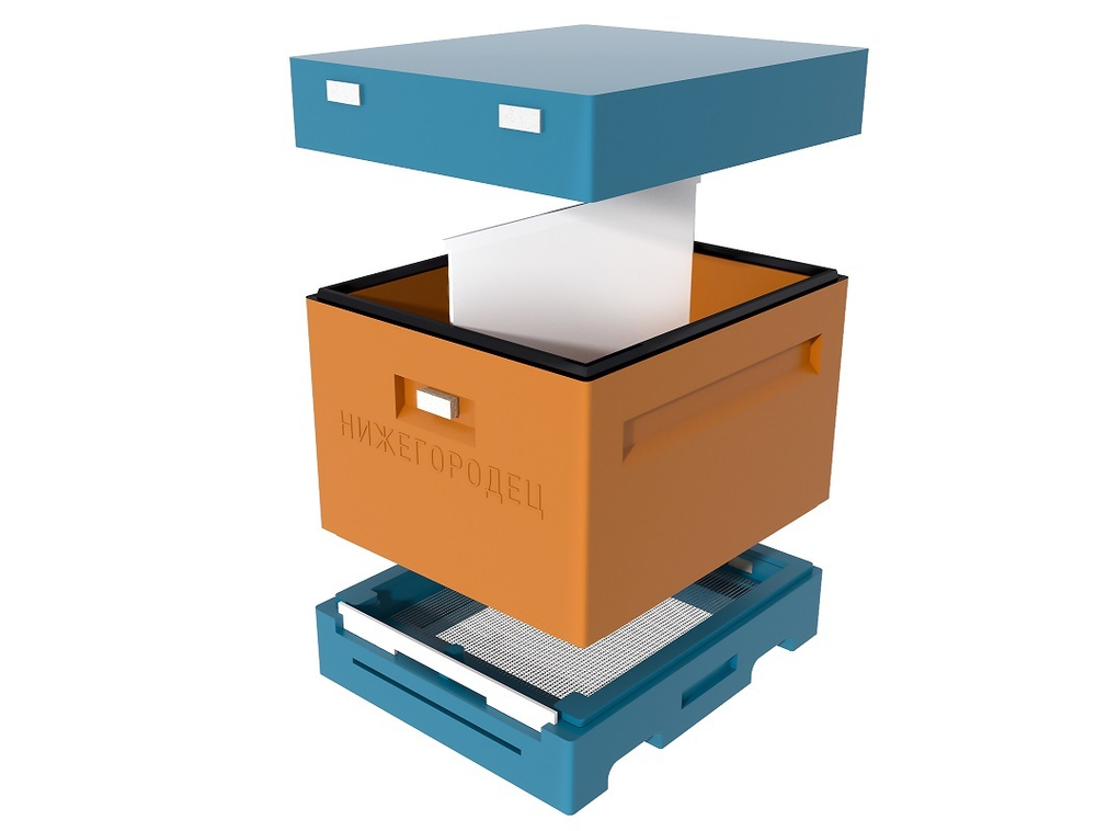 Улей ППУ Нижегородец 10 рамок Комплект 1корпус Дадан