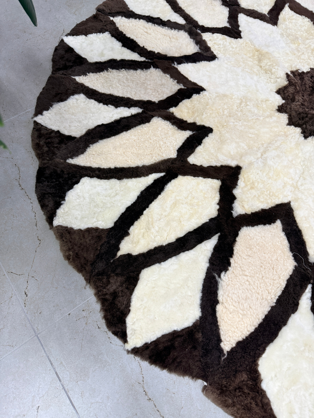 Ковер шкура натуральная овчина меховой