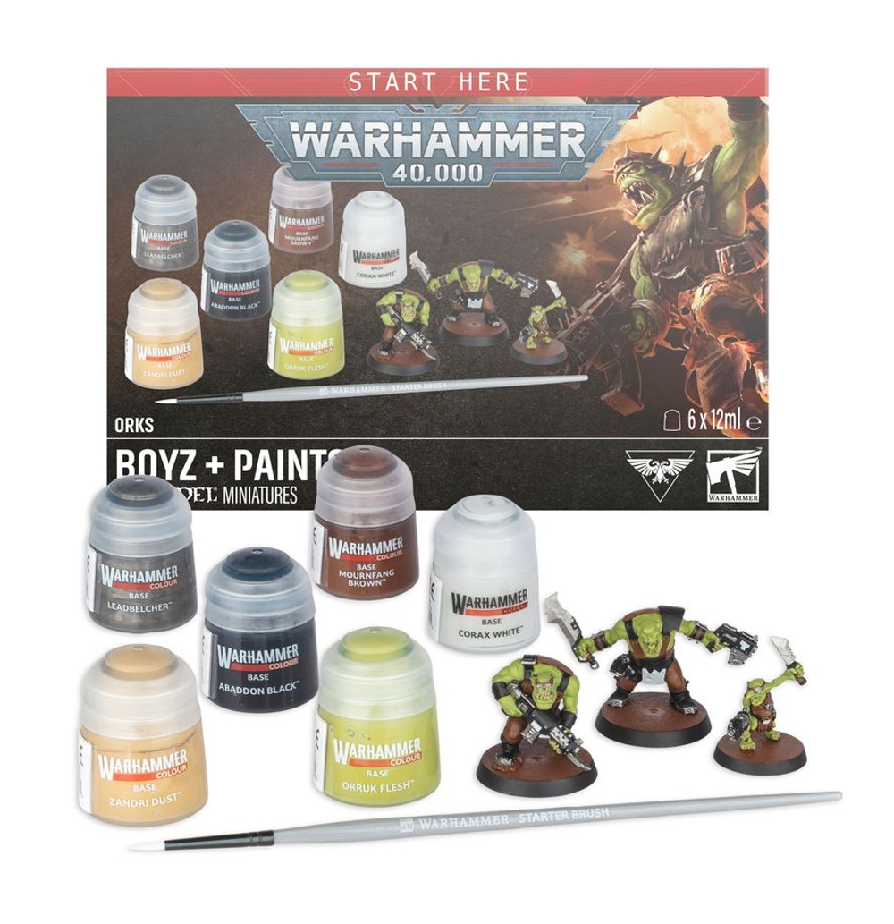 Warhammer 40000: Orks: Boyz + Paints (11 редакция)