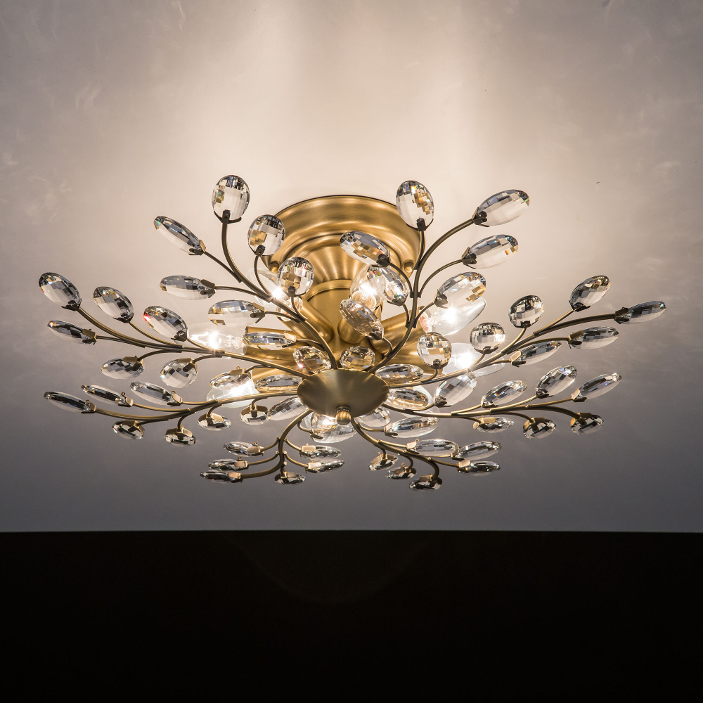 Citilux Серенада CL315183 Люстра хрустальная Бронза