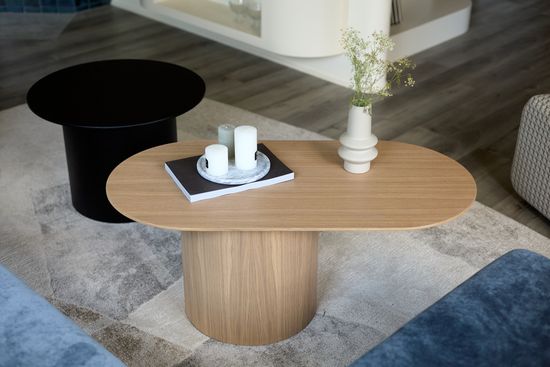 Столик Type овальный, основание D 39 см (натуральный дуб)