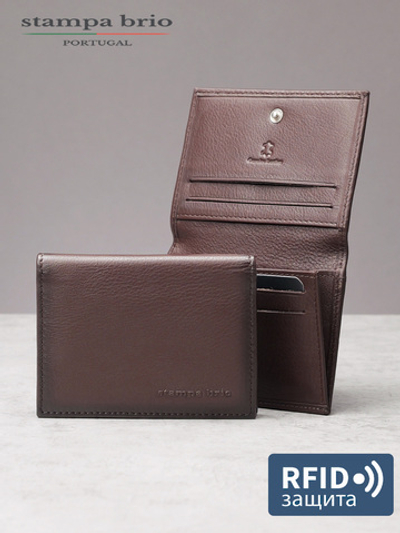 500 R - Футляр для карт и визиток с RFID защитой, Stampa Brio
