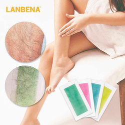 Lanbena Восковые полоски для быстрой депиляции ног и рук-1 шт размер 9*18 см.