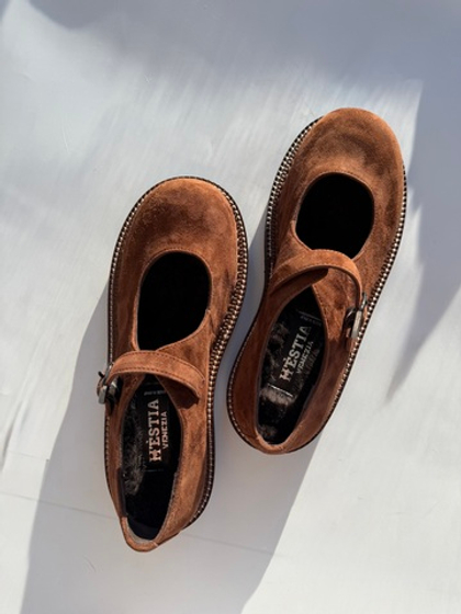 Туфли из натуральной замши LILA Сaramelle