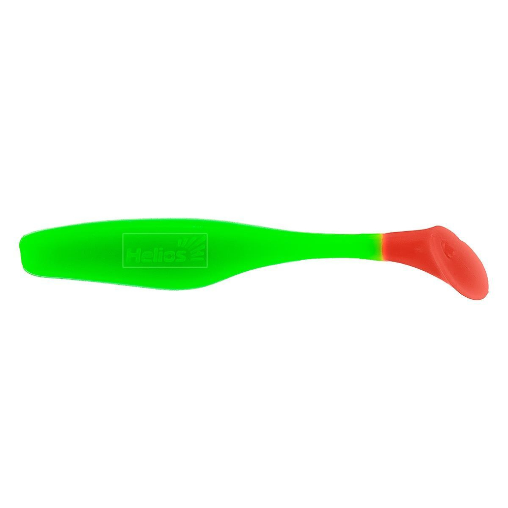 Виброхвост Vigor 3,75"/9.5 см Lime & Red 7шт. (HS-6-021) Helios