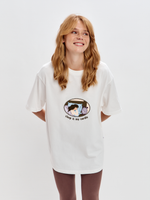 футболка в молочном цвете sleep