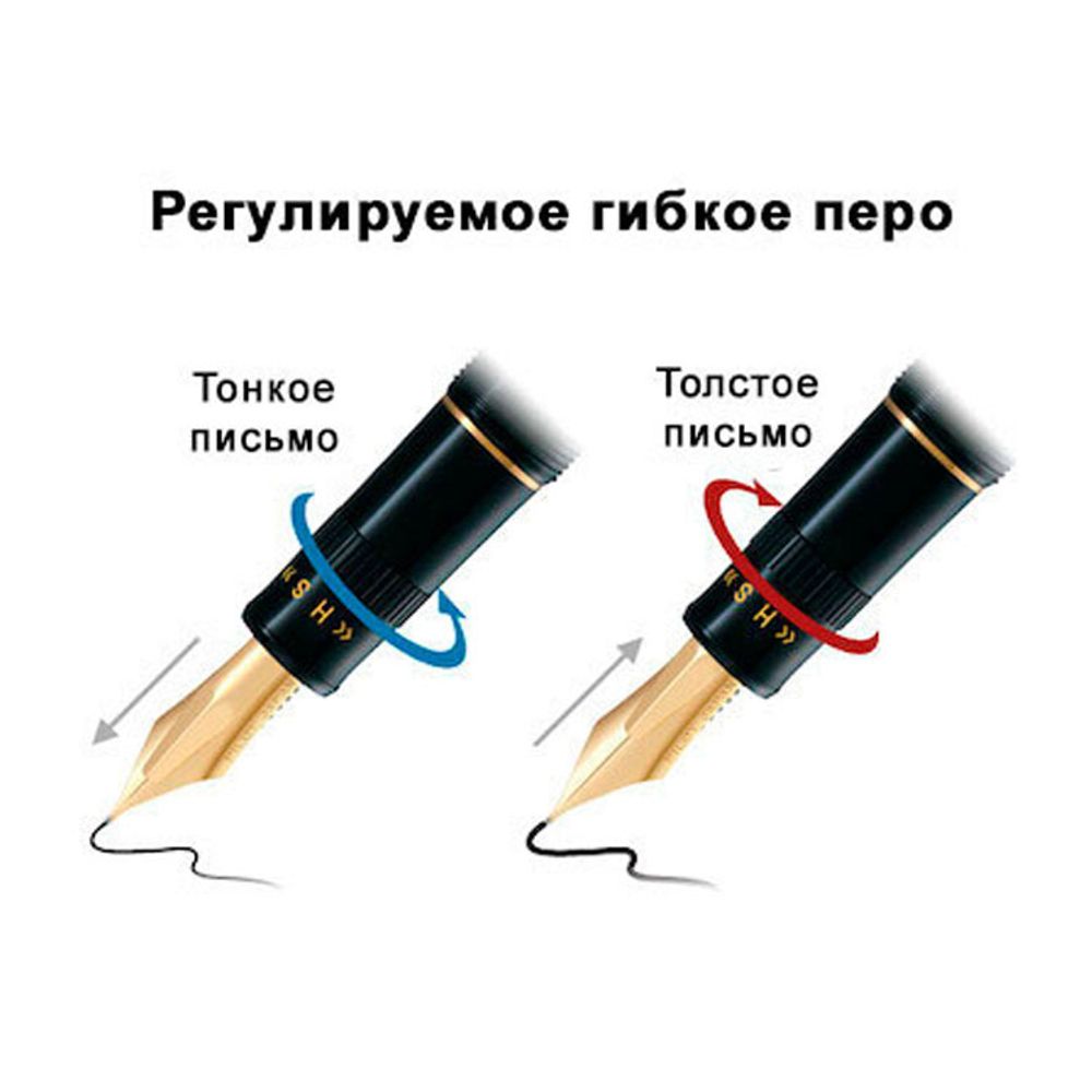 Перьевая ручка Pilot Justus 95 с золотым пером F 14 К (FJ3MRR-NB-F-COF-NT)