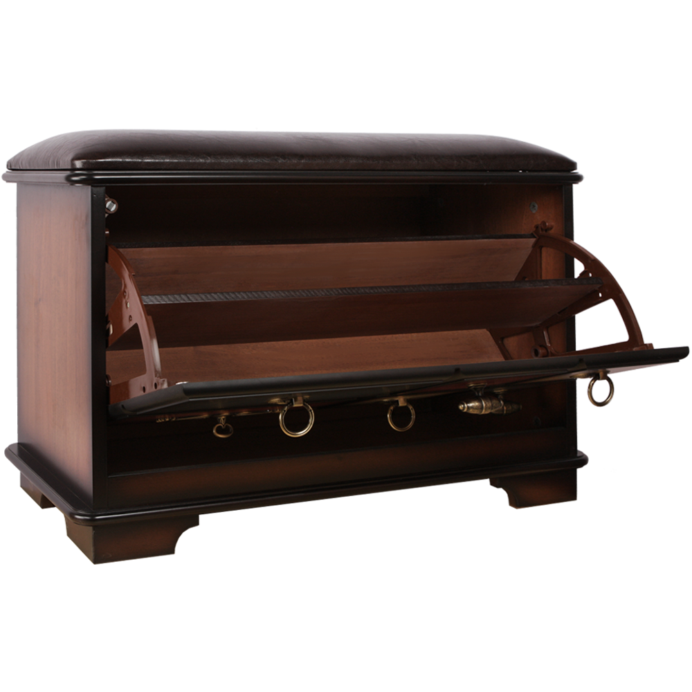 Банкетка Пандора 3 с обувницей Орех Mix