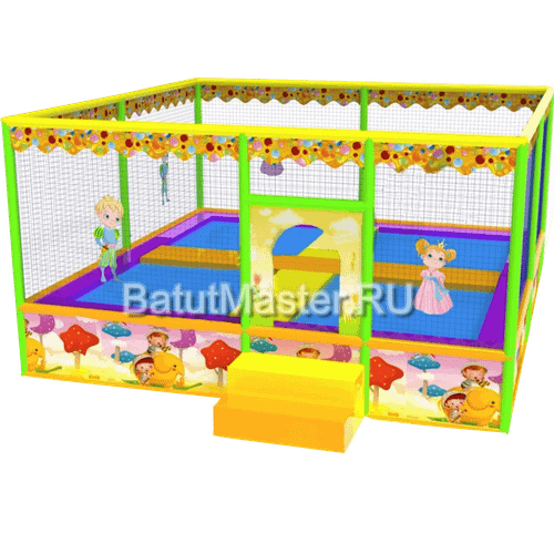 Батутная арена "Принц и принцесса" 4,65x4,65x2,5 м