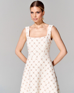 Платье длины миди из премиального твида