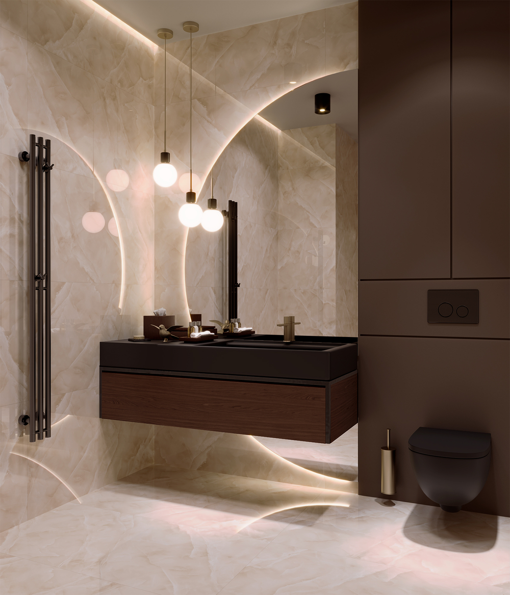 Керамогранит, Arcadia Ceramica, BAIKAL IVORY, 1200x600 мм, полированная