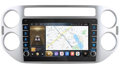 Магнитола для Volkswagen Tiguan 1, Golf Plus (любая аварийка, рамка серебро) - Kuberg OL-9908-1 Android 12, Быстрая, CarPlay, 4G SIM-слот