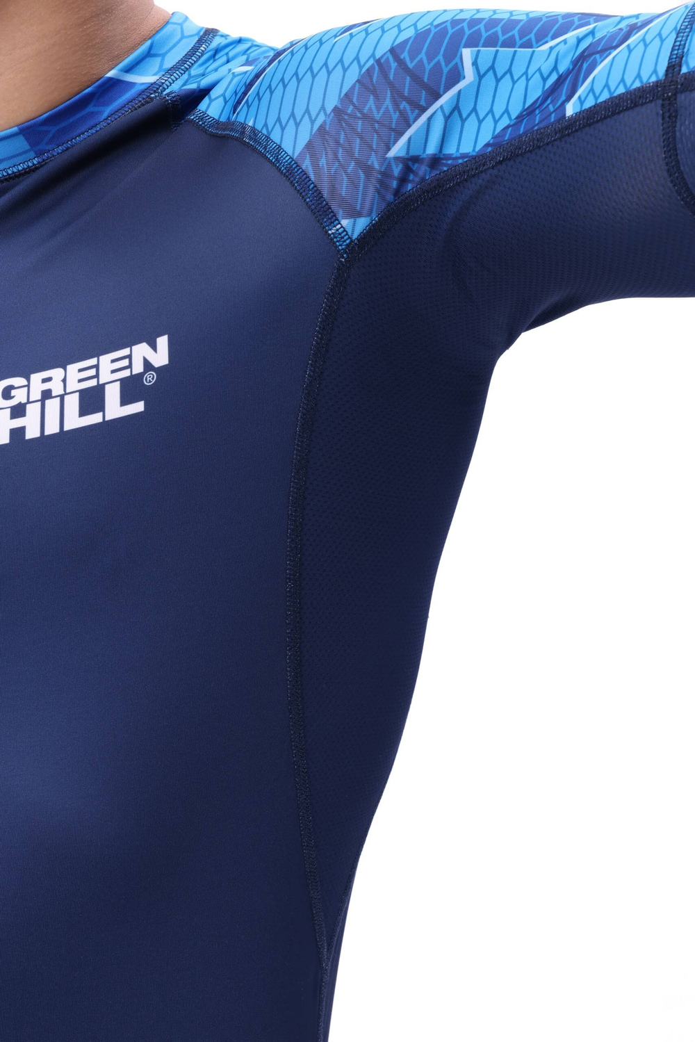 Рашгард Green Hill Союз ММА России RGR MMU-035 синий