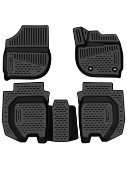 Коврики в салон для HONDA Fit 2020-, хэтчбек, правый руль, 4 шт. (полиуретан) ELEMENT3DAN1053210K