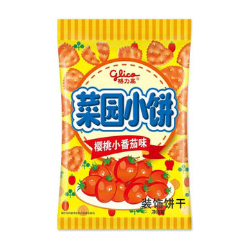 Крекеры Glico Cai Yuan со вкусом помидоров черри 80 г
