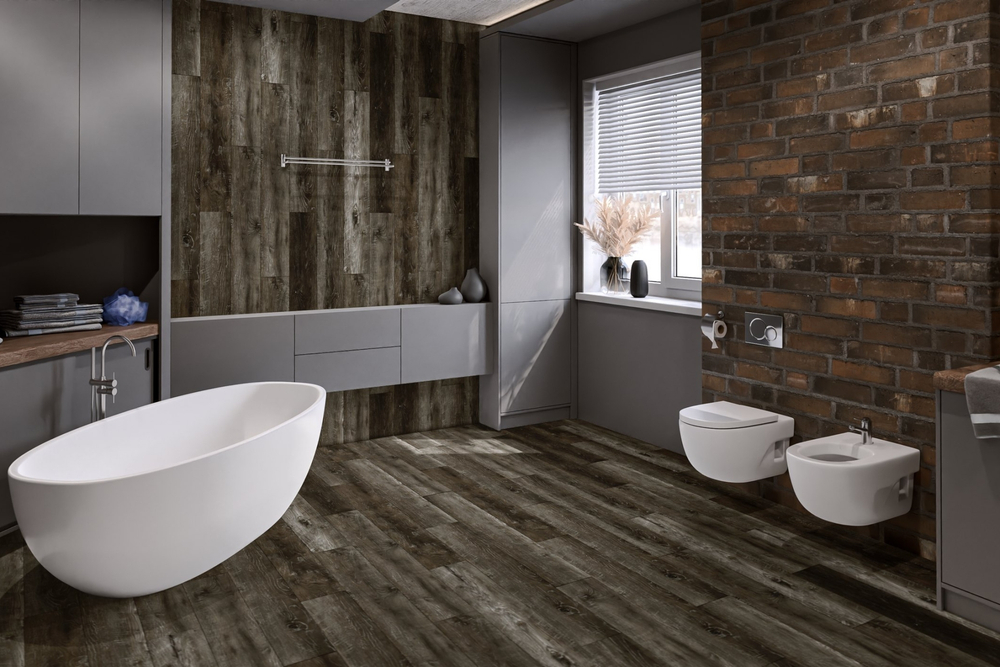 Кварц-винил SPC Damy Floor Family SPC 0,75мм 4,2 мм ДУБ РУСТИКАЛЬНЫЙ ЧЕРНЫЙ 2.635 м2