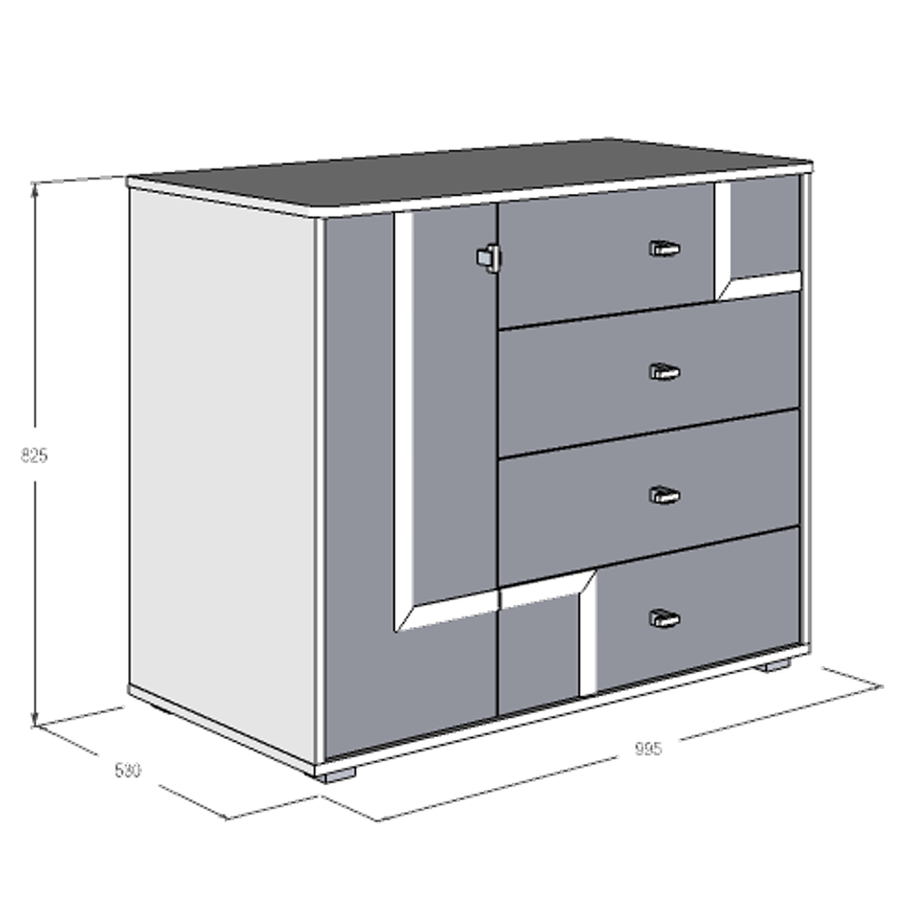 Уголок школьника Омега 16 комод