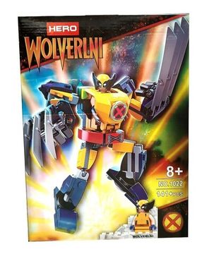 Конструктор Супер герои Марвел " Робот Росомаха " , 141 дет.