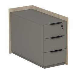 15ТОУЯ.609 Тумба опорная, угловая с ящиками (УНИВЕРСАЛЬНАЯ: ПРАВАЯ/ЛЕВАЯ) (884*404*670)