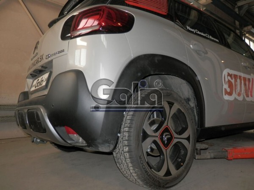 Фаркоп оцинкованный Galia C073C для Citroen C3 Aircross 2018-(паспорт и сертификат в комплекте)(без электрики)