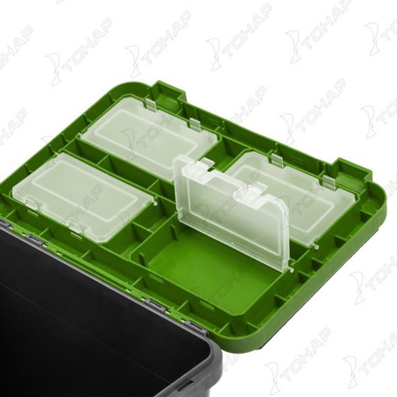 Ящик рыболовный зимний односекционный серый/салатовый (HS-IB-19-GG-1) Helios