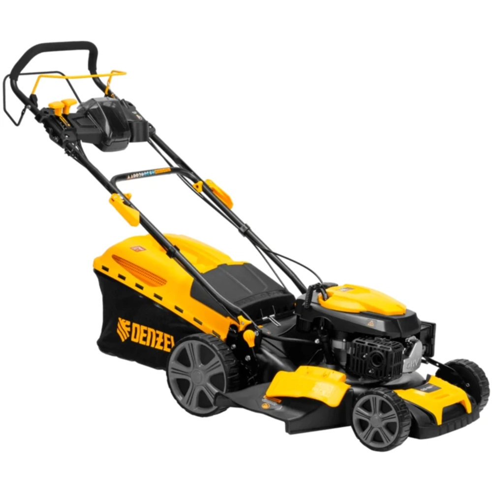 Газонокосилка бензиновая DENZEL GLD-460SP-VE: 4.5 л.с., нож 46 см, 58809