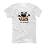 Футболка "Мопс - на ручки"