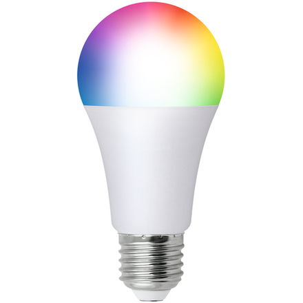 LED-A60-12W-RGBW-E27-230V-WF-FR PLS80WH Умная лампа светодиодная Wi-Fi+Bluetooth. диммируемая. Форма А. матовая. 2700-6500K+RGB. Голосовое управление+приложение UnielSmart. TM Uniel