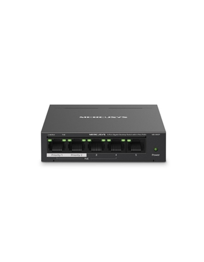 Mercusys MS105GP Настольный коммутатор с 5 гигабитными портами (4 порта PoE+)