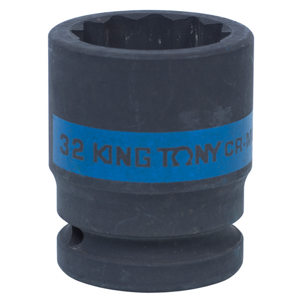 KING TONY (653032M) Головка торцевая ударная двенадцатигранная 3/4", 32 мм