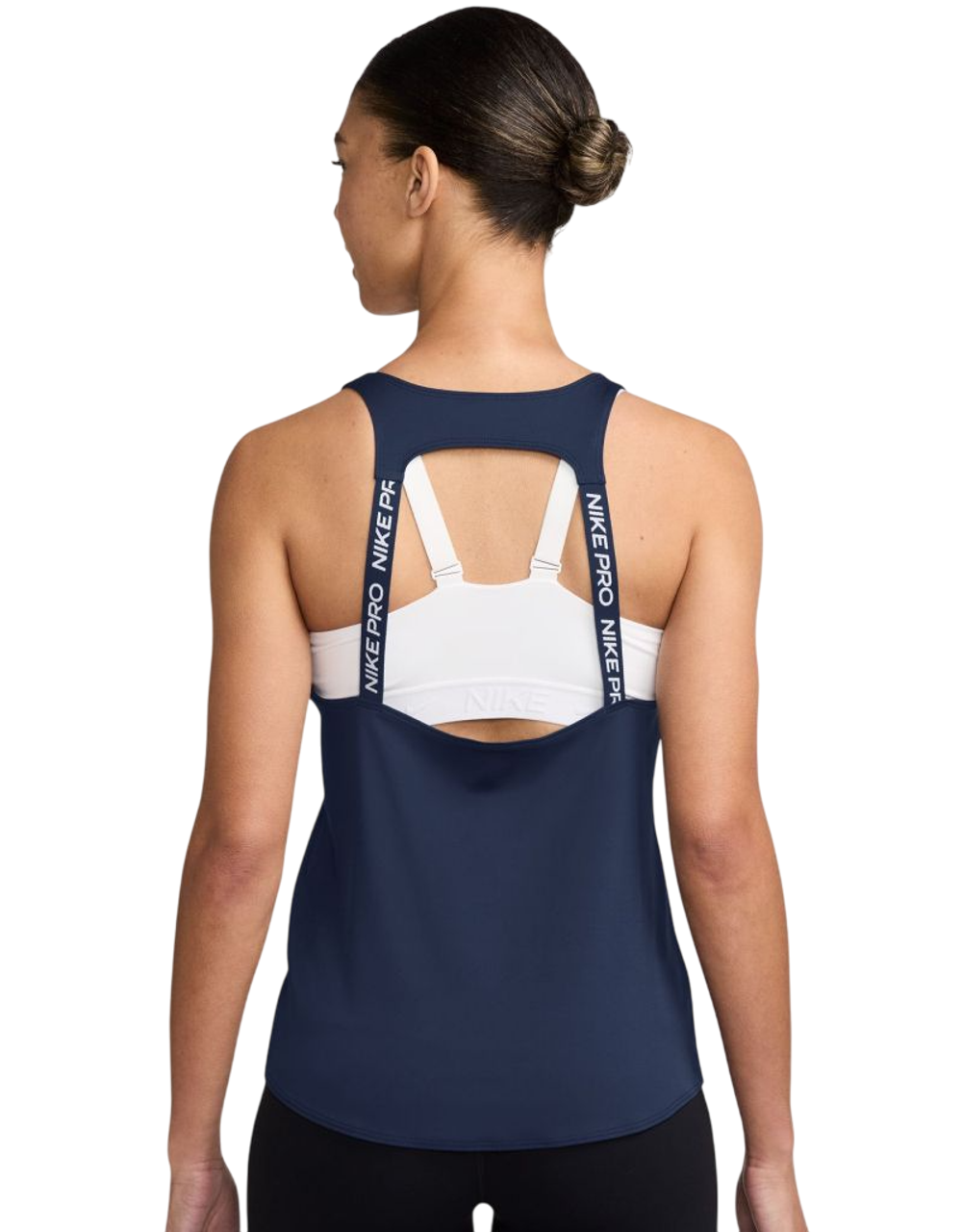 Топ теннисный Nike Dri-Fit Pro Tank - midnight navy/white
