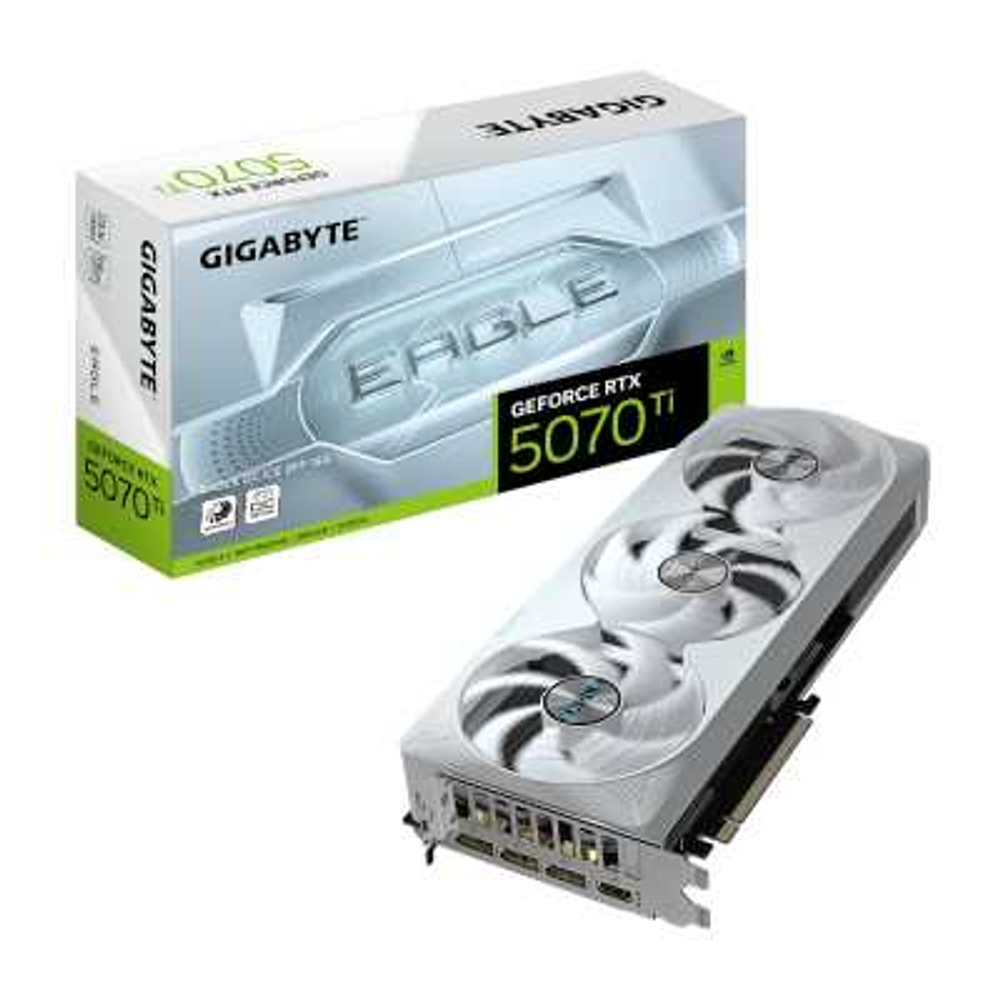 Видеокарта GigaByte nVidia GeForce RTX 5070 Ti 16Gb GV-N507TEAGLEOC ICE-16GD 1.0