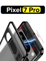 Металлический чехол MosSeller для Google Pixel 7 Pro, черный (комбинированный)