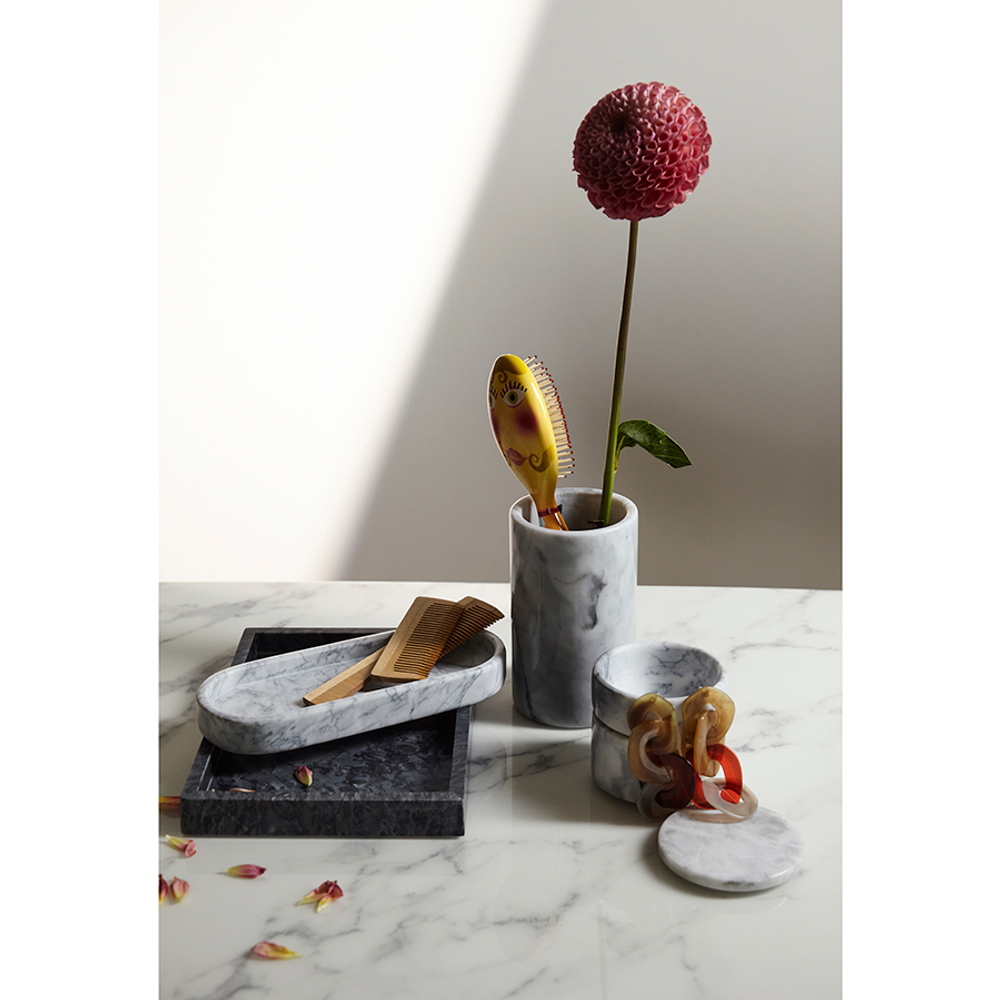 Органайзер для кухонных принадлежностей marm, D10х17 см, белый мрамор