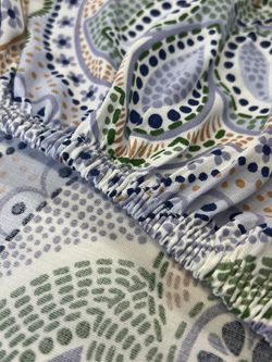 Постельное белье сатин Milky Garden "Бисер" семейное Наволочка 70х70 см 2 шт Простынь 240x215 см Пододеяльник 145x215 см 2шт