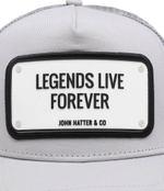 Кепка LEGENDS LIVE FOREVER John Hatter - серый(R-1059-U00)