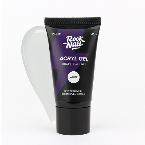 RockNail Acryl gel White, 30 мл