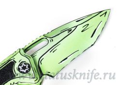Нож Heretic Knives Medusa Auto MagnaCut Toxic Green Cel Shading Limited Editionфотография - 6
