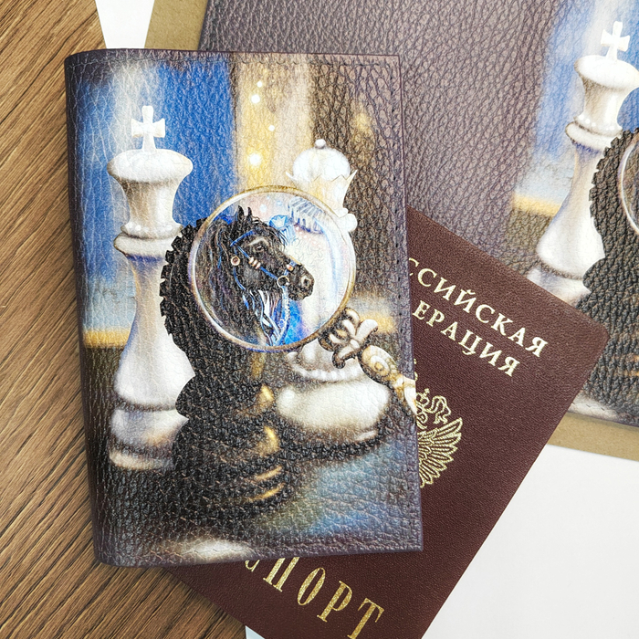 Обложка на паспорт "Шахматы"