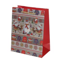 GAEM Пакет подарочный S (бумага 210г/м2, блок 12шт), L18 W10 H23 см, 4в.